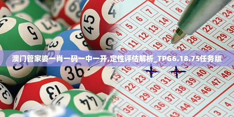 澳门管家婆一肖一码一中一开,定性评估解析_TPG6.18.75任务版