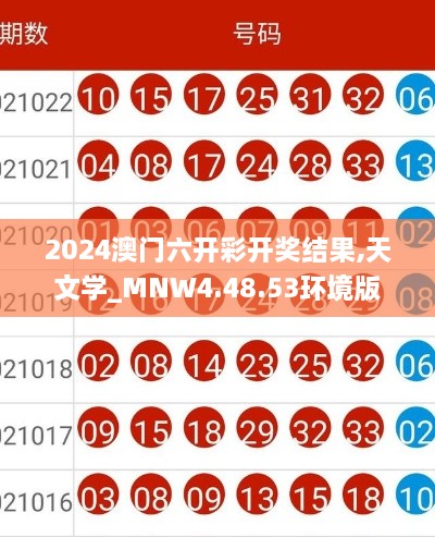 2024澳门六开彩开奖结果,天文学_MNW4.48.53环境版