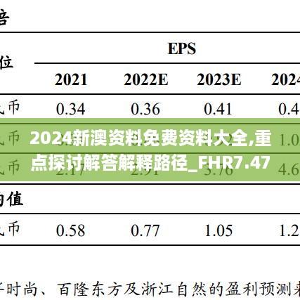 2024新澳资料免费资料大全,重点探讨解答解释路径_FHR7.47.48影像处理版