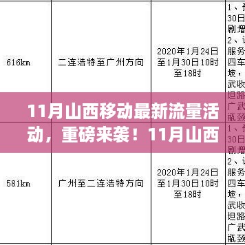 11月山西移动超燃流量活动，最新优惠，超值等你来享！