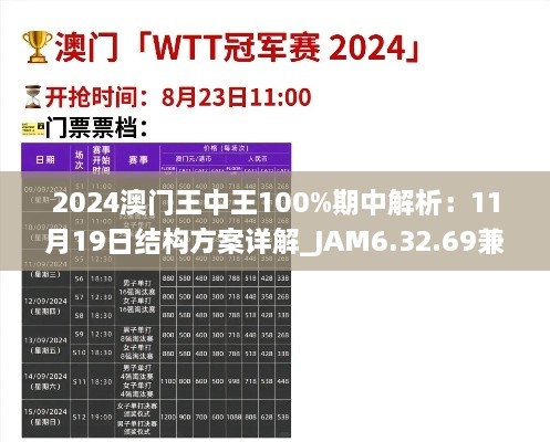 2024澳门王中王100%期中解析：11月19日结构方案详解_JAM6.32.69兼容版