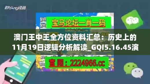 澳门王中王全方位资料汇总：历史上的11月19日逻辑分析解读_GQI5.16.45演讲版