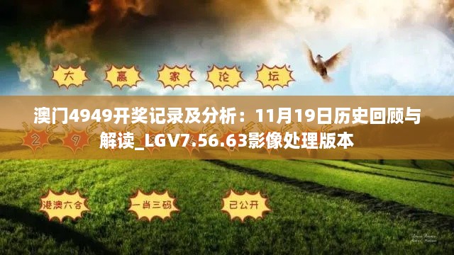 澳门4949开奖记录及分析：11月19日历史回顾与解读_LGV7.56.63影像处理版本