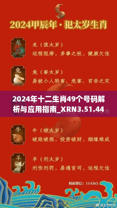 2024年十二生肖49个号码解析与应用指南_XRN3.51.44愉悦版