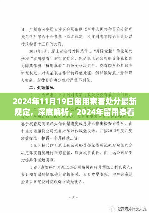 深度解析，2024年留用察看处分最新规定及其特点、体验与竞品对比