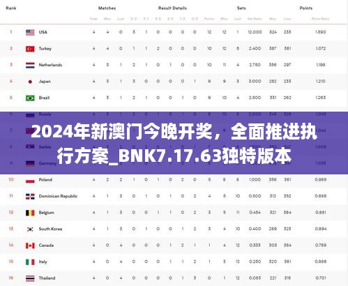 2024年新澳门今晚开奖，全面推进执行方案_BNK7.17.63独特版本