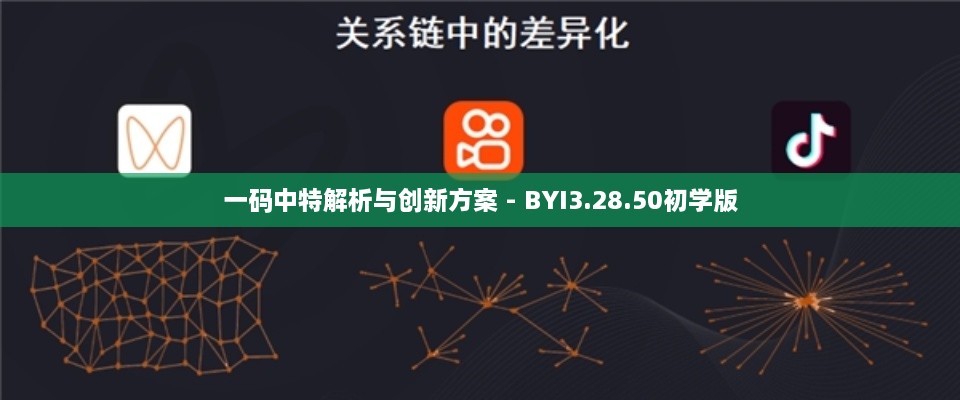 一码中特解析与创新方案 - BYI3.28.50初学版