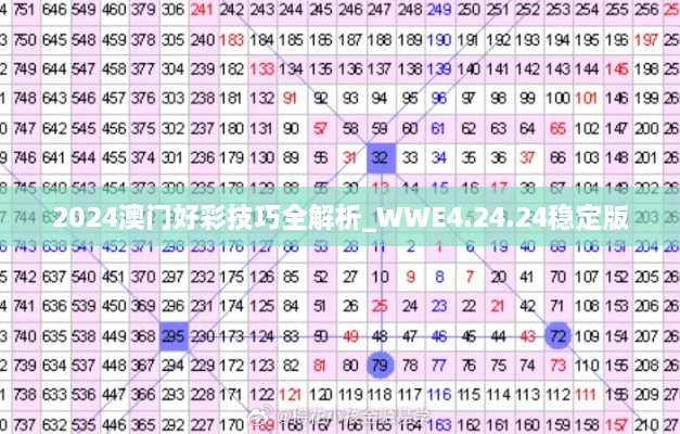 2024澳门好彩技巧全解析_WWE4.24.24稳定版