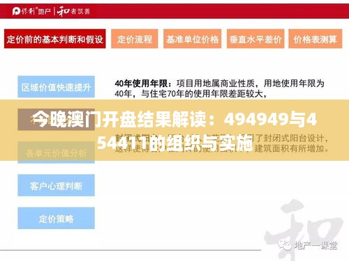 今晚澳门开盘结果解读：494949与454411的组织与实施