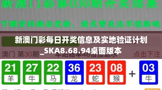 新澳门彩每日开奖信息及实地验证计划_SKA8.68.94桌面版本