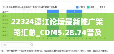 22324濠江论坛最新推广策略汇总_CDM5.28.74普及版