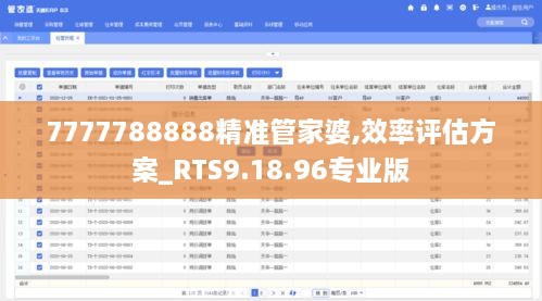 7777788888精准管家婆,效率评估方案_RTS9.18.96专业版