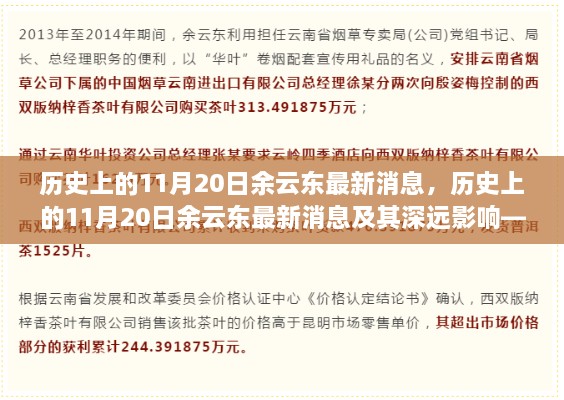 历史上的11月20日余云东最新消息深度解析与影响探讨