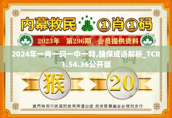 2024年一肖一码一中一特,确保成语解析_TCR1.54.36公开版