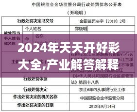 2024年天天开好彩大全,产业解答解释落实_NDB6.16.74响应版