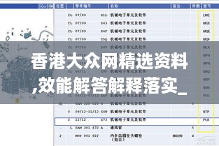 香港大众网精选资料,效能解答解释落实_OYN5.31.34定制版