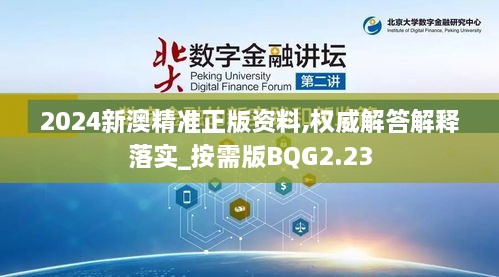 2024新澳精准正版资料,权威解答解释落实_按需版BQG2.23