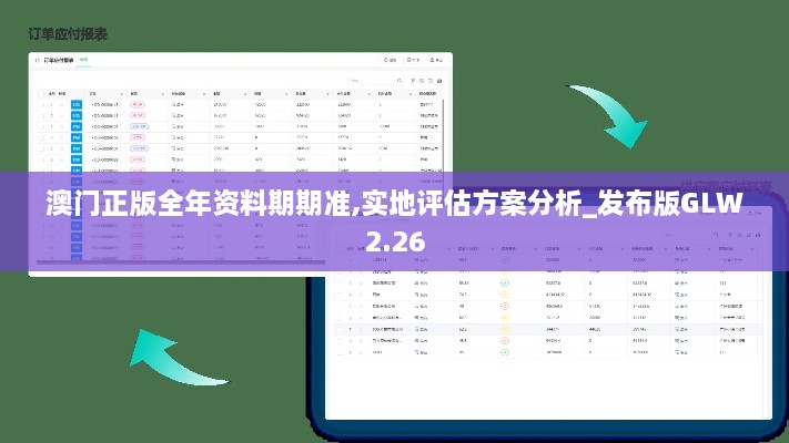 澳门正版全年资料期期准,实地评估方案分析_发布版GLW2.26