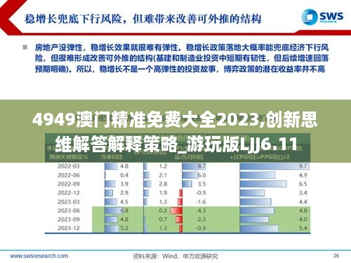 4949澳门精准免费大全2023,创新思维解答解释策略_游玩版LJJ6.11