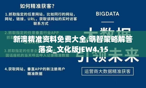 新澳精准资料免费大全,明智策略解答落实_文化版JEW4.15