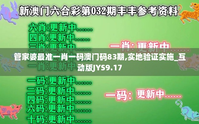 管家婆最准一肖一码澳门码83期,实地验证实施_互动版JYS9.17