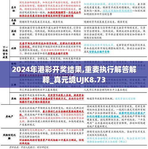 2024年港彩开奖结果,重要执行解答解释_真元境UJK8.73