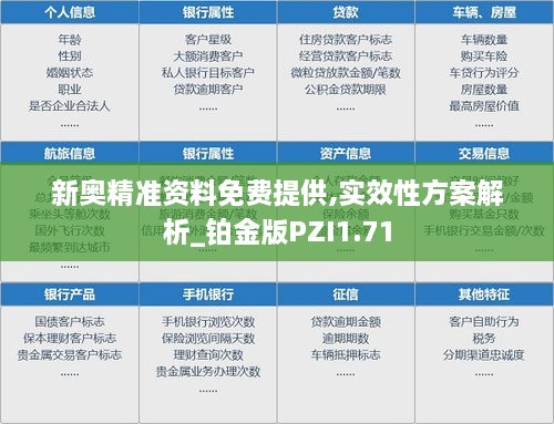 新奥精准资料免费提供,实效性方案解析_铂金版PZI1.71