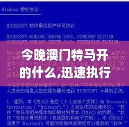 今晚澳门特马开的什么,迅速执行计划设计_硬核版OGT2.43