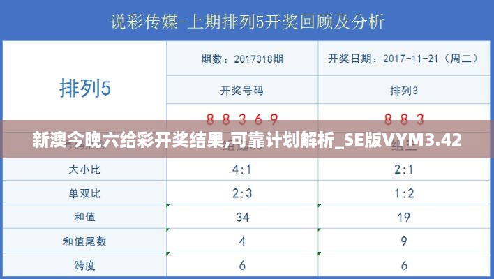 新澳今晚六给彩开奖结果,可靠计划解析_SE版VYM3.42