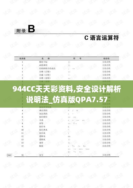 944CC天天彩资料,安全设计解析说明法_仿真版QPA7.57