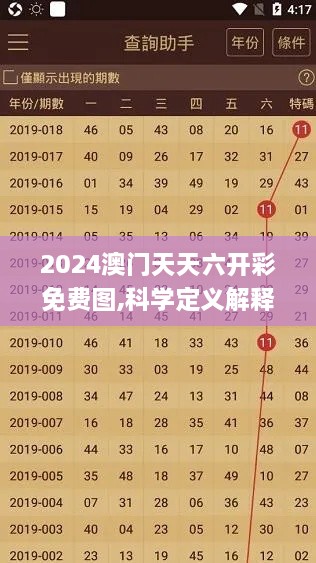 2024澳门天天六开彩免费图,科学定义解释解答_极限版YBF8.43