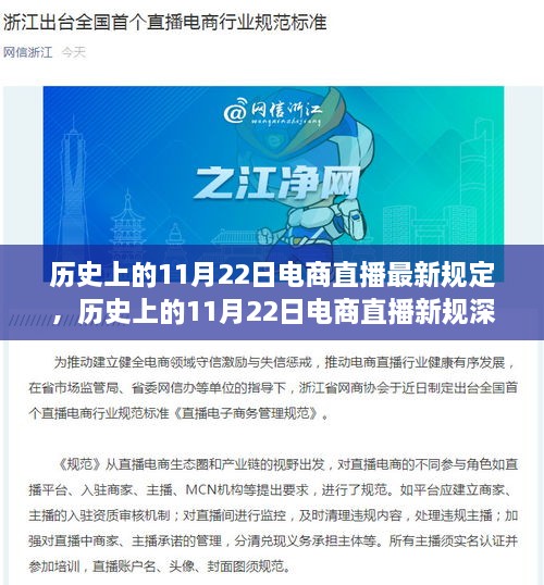 历史上的11月22日电商直播新规深度解析，特性、体验、竞品对比及用户群体全面分析