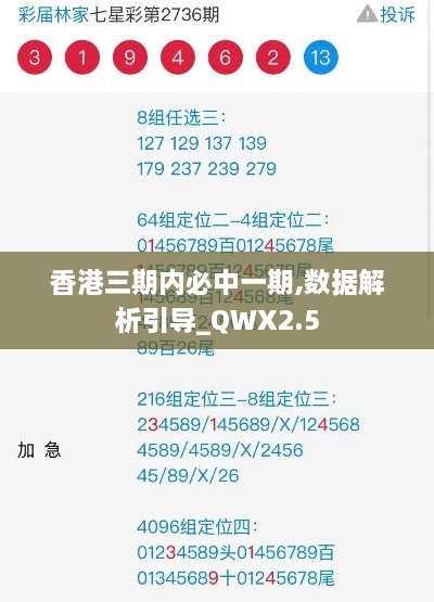 香港三期内必中一期,数据解析引导_QWX2.5