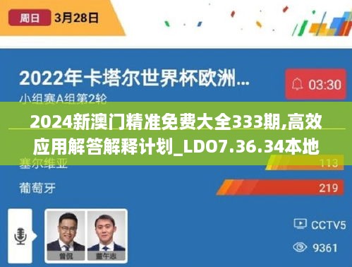 2024新澳门精准免费大全333期,高效应用解答解释计划_LDO7.36.34本地版