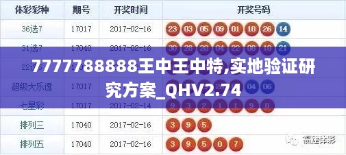 7777788888王中王中特,实地验证研究方案_QHV2.74