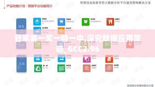 管家婆一奖一特一中,深究数据应用策略_GCC2.96