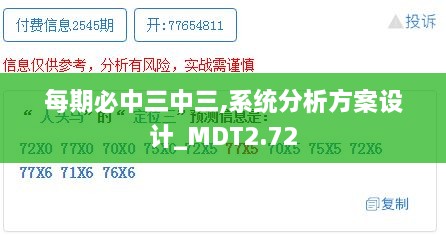 每期必中三中三,系统分析方案设计_MDT2.72