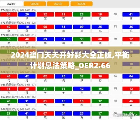 2024澳门天天开好彩大全正版,平衡计划息法策略_OER2.66