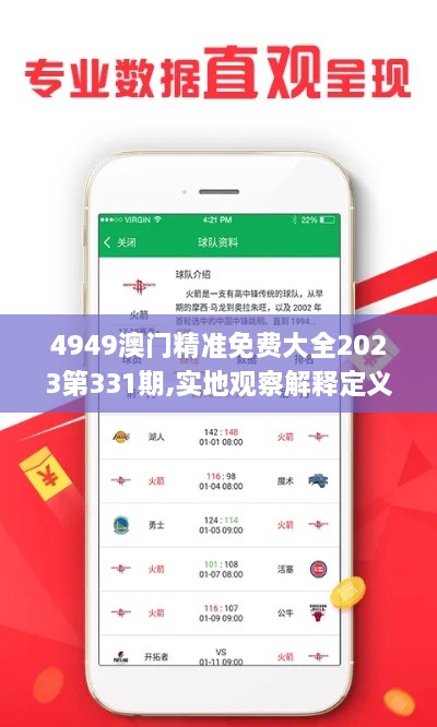 4949澳门精准免费大全2023第331期,实地观察解释定义_BSE9.66.21个性版