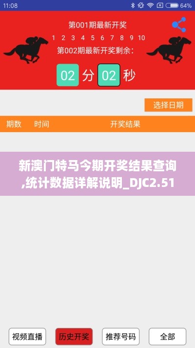 新澳门特马今期开奖结果查询,统计数据详解说明_DJC2.51