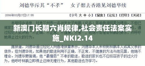 新澳门长期六肖规律,社会责任法案实施_NKI2.14