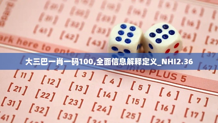 大三巴一肖一码100,全面信息解释定义_NHI2.36