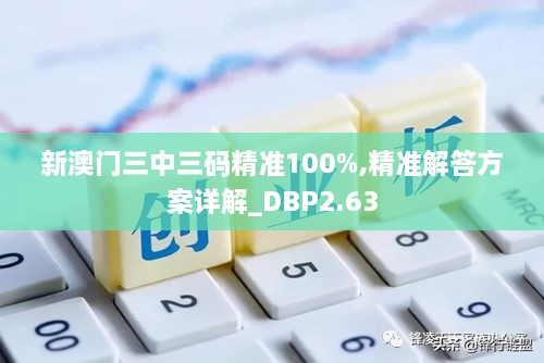 新澳门三中三码精准100%,精准解答方案详解_DBP2.63