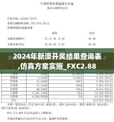 2024年新澳开奖结果查询表,仿真方案实施_FXC2.88