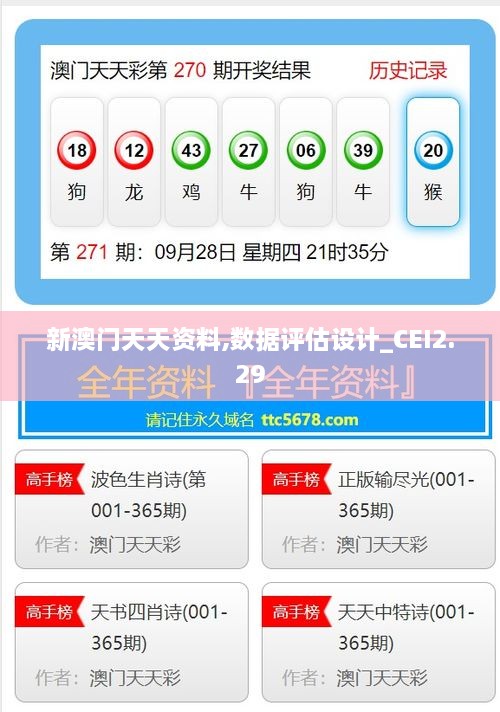 新澳门天天资料,数据评估设计_CEI2.29