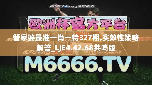 管家婆最准一肖一特327期,实效性策略解答_LJE4.42.68共鸣版