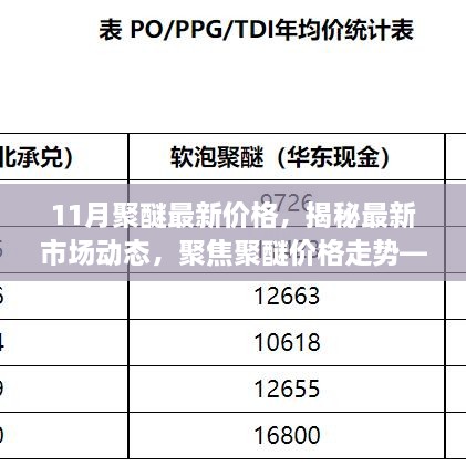 揭秘聚醚最新市场动态，聚焦聚醚价格走势——十一月版最新报价解析