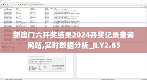 新澳门六开奖结果2024开奖记录查询网站,实时数据分析_JLY2.85