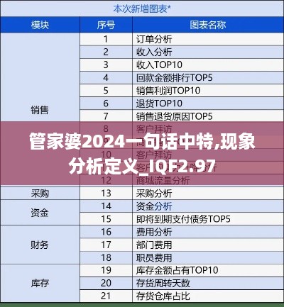 管家婆2024一句话中特,现象分析定义_IQF2.97