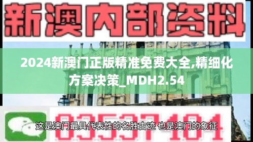 2024新澳门正版精准免费大全,精细化方案决策_MDH2.54